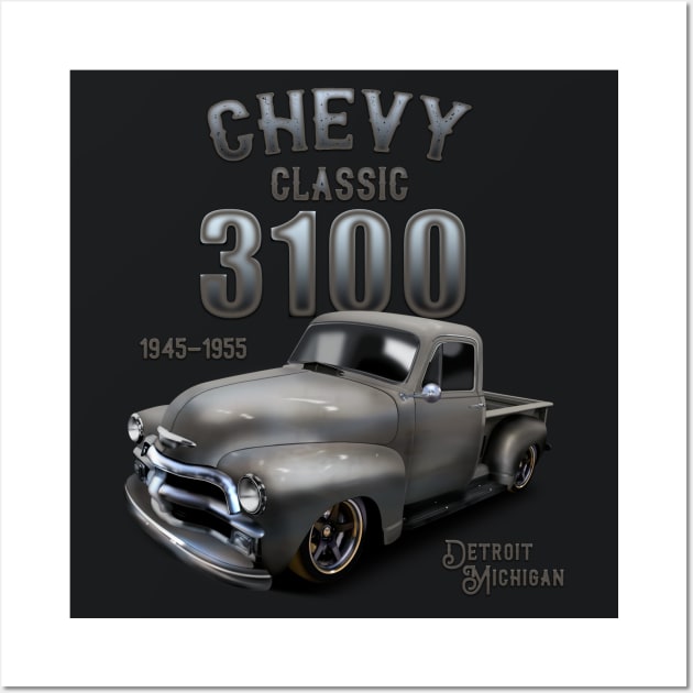 Chevy Classic 3100 Wall Art by hardtbonez